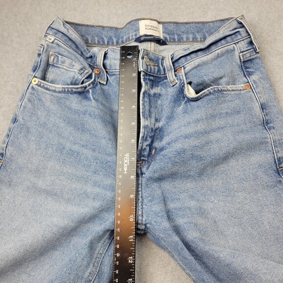 Citizens of Humanity Loli Mid Rise Baggy Jeans Palazzo Medium Wash Size 26 Waist - Picture 4 of 15